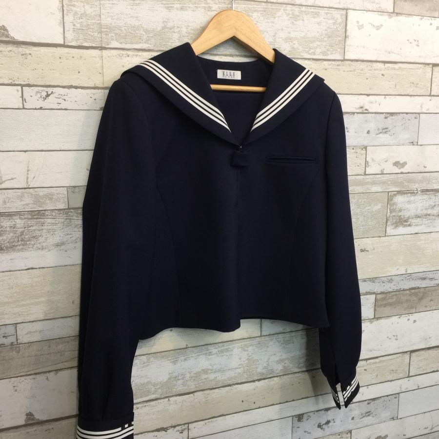 ELLE（エル） ランクB セーラー服 170A ELLE 紺 スリムシルエット
