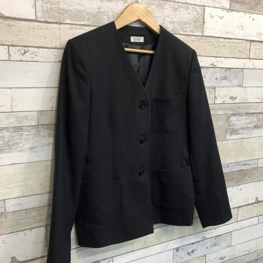 ELLE（エル） 【ランクB】シングルイートン 165A 黒 スリムシルエット