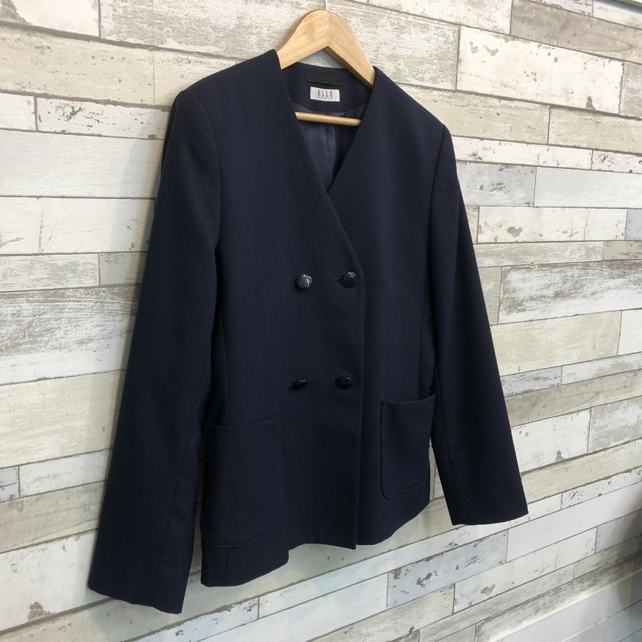 ELLE 【ランクB】ダブルイートン 165A 紺 スリムシルエット ELLE 【ランクB】ダブルイートン 165A 紺 スリムシルエット