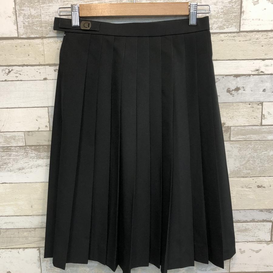 最終値下げ【美品】24SS ストレートカットスカート BLACK 日本製 KANKO ランクC 夏スカート 24本ヒダ 63×57 黒 ポリエステル100