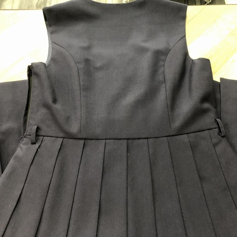 ランクA】20本ヒダ Lulu Sweet 夏用ジャンパースカート 160A 紺 ウール