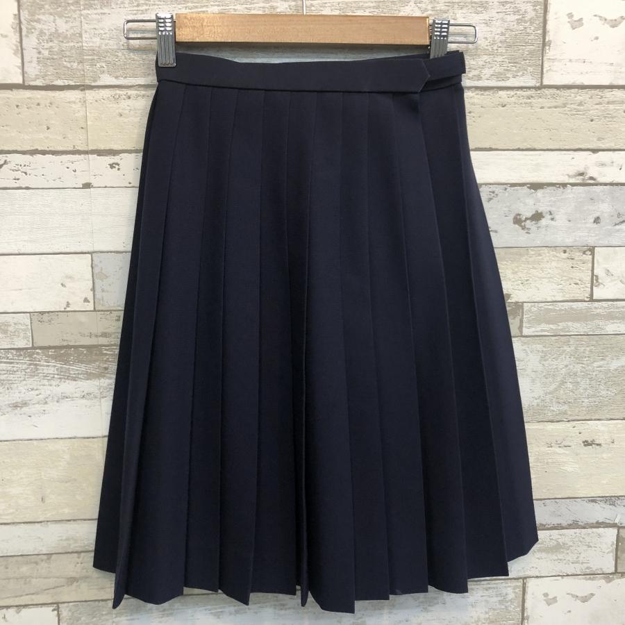 KANKO 【ランクC】夏スカート 24本ヒダ KANKO 60×51 紺 ポリエステル80