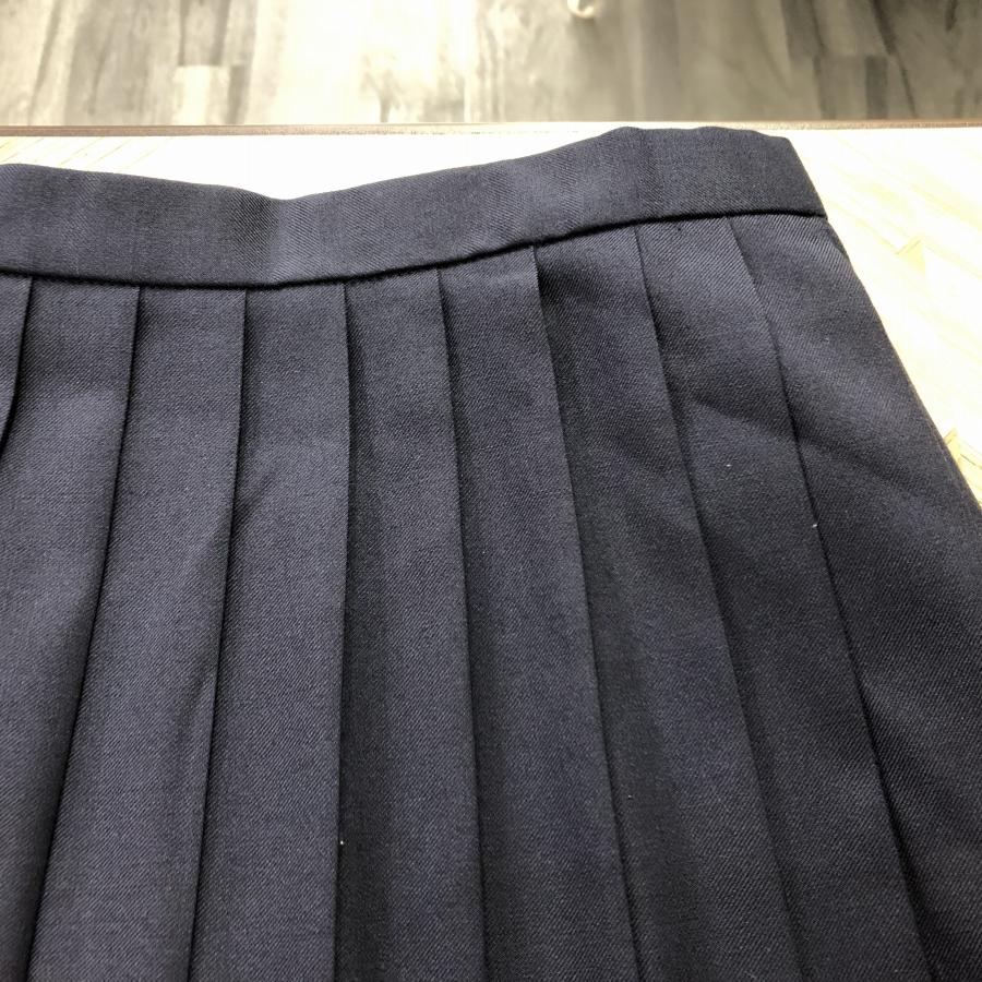 【ランクC】夏スカート 24本ヒダ OLIVE des OLEVE 63×54 紺  ウール50％ 中学生 高校生 女子制服  中古学生服　中古制服｜eco-school｜16