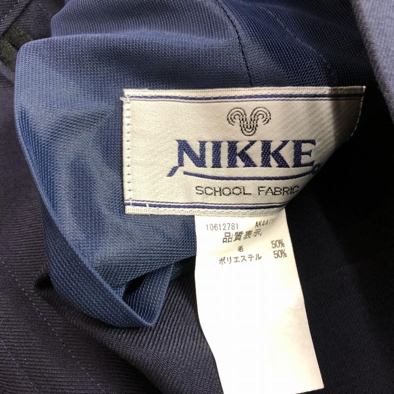 ランクC 冬スカート ボックスヒダ NIKKE 72×59 紺 ウール50％ 中学生 高校生 女子制服 中古学生服｜eco-school｜14