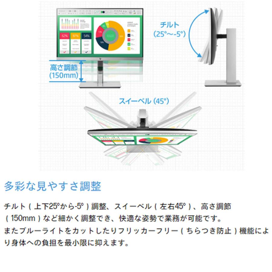 美品 液晶モニター パソコンモニター HP E223 高画質 IPS 22インチワイド ディスプレイ ディスクトップ用液晶 ディスプレイー モニターpc モニター DP/VGA/HDMI | エイチピー | 02