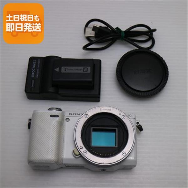 美品 NEX-5R ホワイト ボディ 即日発送 デジ1 SONY デジタルカメラ