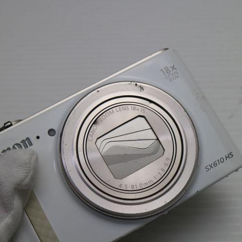 良品中古 PowerShot SX610 HS ホワイト 即日発送 コンデジ Canon 本体