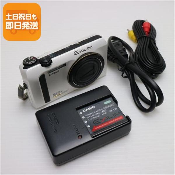 超美品 EX-ZR100 ホワイト 即日発送 CASIO EXILIM デジカメ 本体 あす