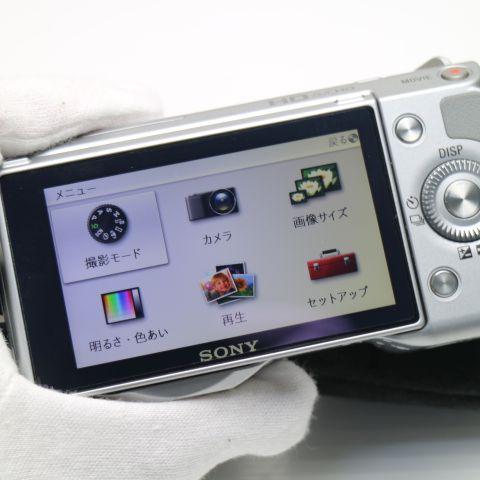 良品 NEX-5 シルバー ボディ 即日発送 SONY デジタル一眼 本体 土日祝