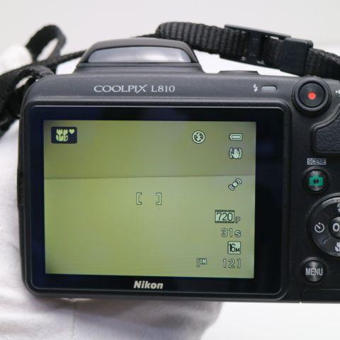 超美品 COOLPIX L810 ブラック 即日発送 デジカメ Nikon デジタル