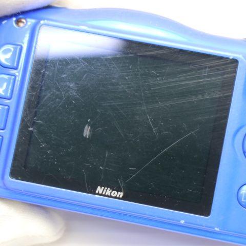 【美品】Nikon COOLPIX W100 ブルー　動作確認済 COOLPIX デジタルカメラ 防水 Nikon ニコン W100 ブルー 中古 Wi-Fi