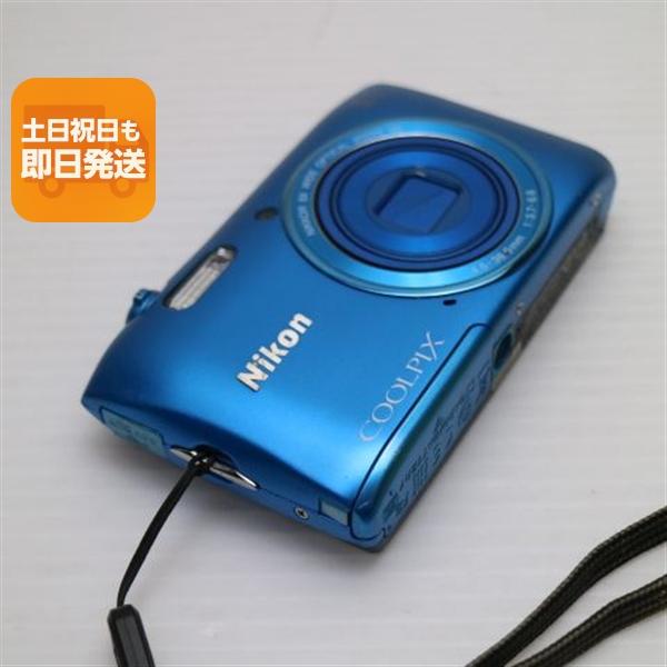 美品 COOLPIX S3600 コバルトブルー 即日発送 デジカメ ニコン 本体
