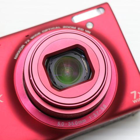 美品 COOLPIX S6100 スーパーレッド 即日発送 デジカメ Nikon デジタル