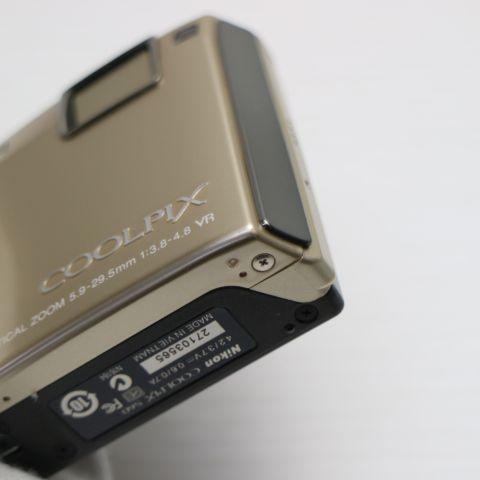 新品同様 COOLPIX S60 リッチゴールド 即日発送 Nikon デジカメ
