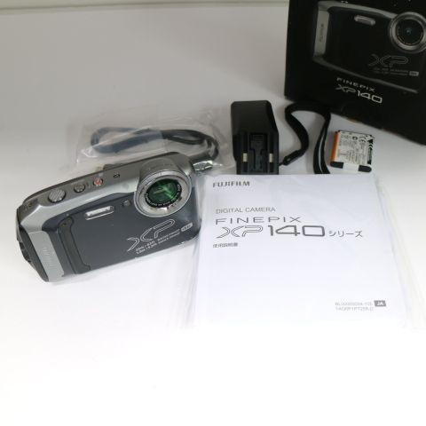 良品中古 FinePix XP140 ダークシルバー 即日発送 FUJIFILM コンパクト  