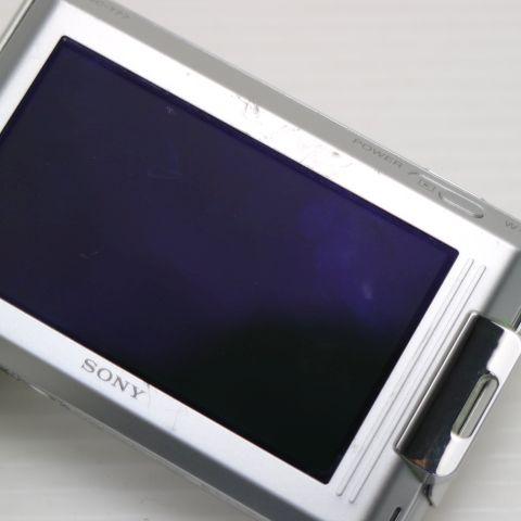 良品中古 Cyber-shot DSC-T77 シルバー 即日発送 SONY デジカメ