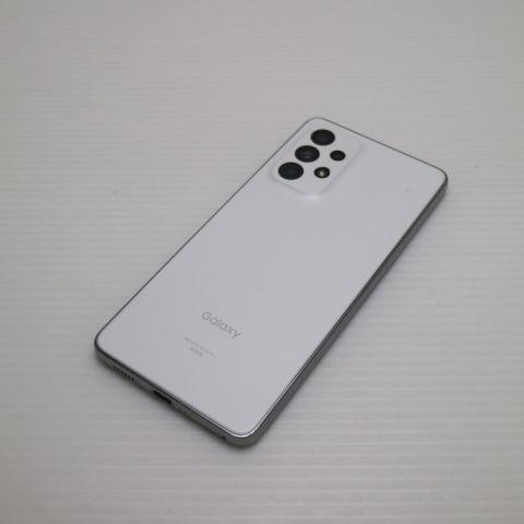美品 Galaxy A53 5G SCG15 オーサムホワイト スマホ 白ロム 中古 あす 