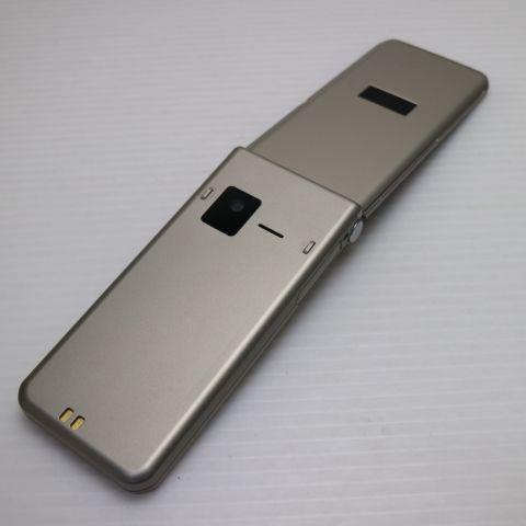 美品 arrows ケータイ ベーシック F-41C ゴールド スマホ 白ロム 中古