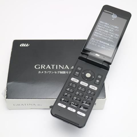 新品未使用 au KYF31 GRATINA 4G ブラック本体 即日発送 ガラケー 