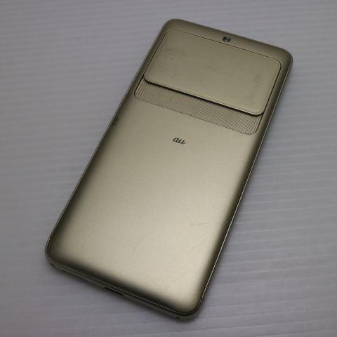 美品 KYV43 BASIO3 ゴールド スマホ 即日発送 白ロム 中古 au KYOCERA