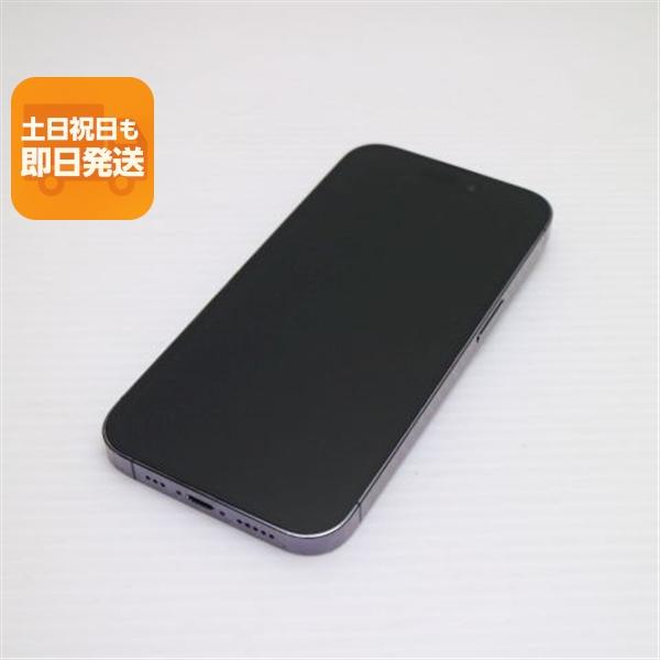 美品 SIMフリー iPhone14 Pro 512GB ディープパープル スマホ 中古あす