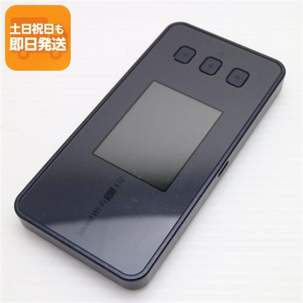 美品 Speed Wi-Fi 5G X12 NAR03 シャドーブラック AU ルーター NEC