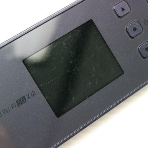 美品 Speed Wi-Fi 5G X12 NAR03 シャドーブラック AU ルーター NEC