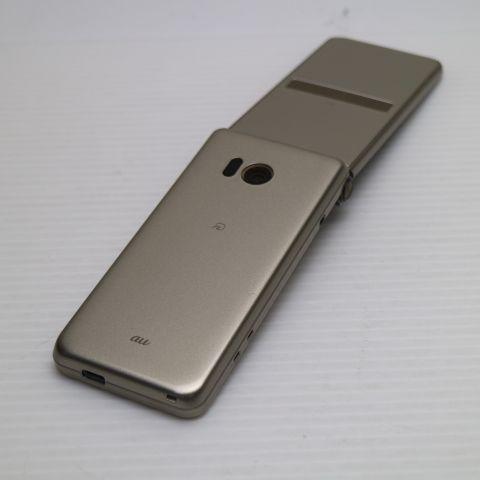 新品同様 SHF34 AQUOS K ゴールド 白ロム 中古 ガラケー au SHARP あす