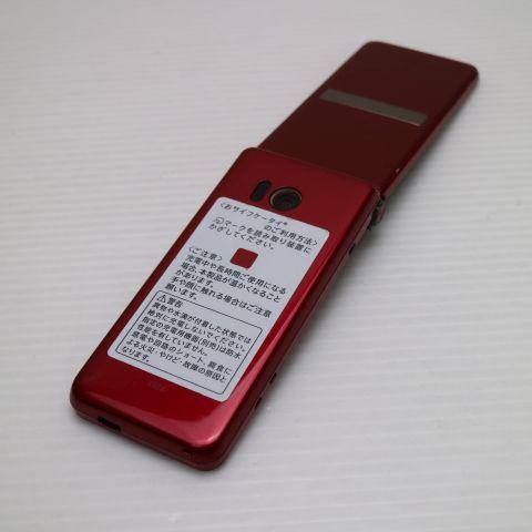美品 SHF34 AQUOS K レッド本体 白ロム ガラケー au SHARP あすつく