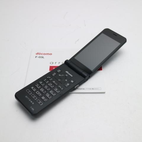 新品未使用 F-03L arrows ケータイ ブラック スマホ 本体 白ロム あす