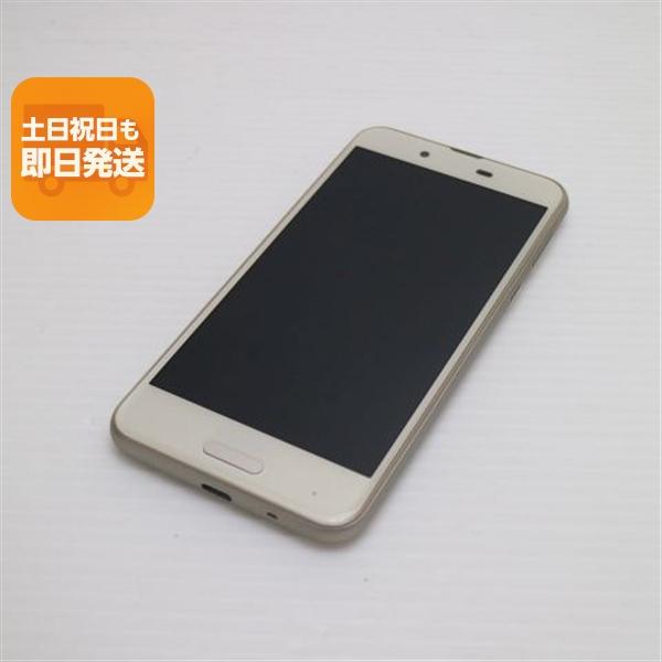 超美品 SH-01K AQUOS sense ゴールド スマホ 即日発送 白ロム 中古