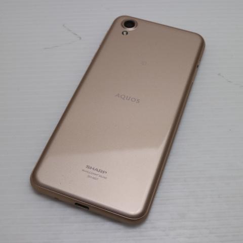 超美品 SIMフリー SH-M07 AQUOS sense plus ベージュ スマホ 即日発送