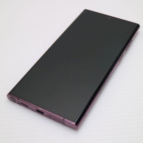 超美品 Galaxy S22 Ultra SC-52C バーガンディ スマホ 白ロム 中古 