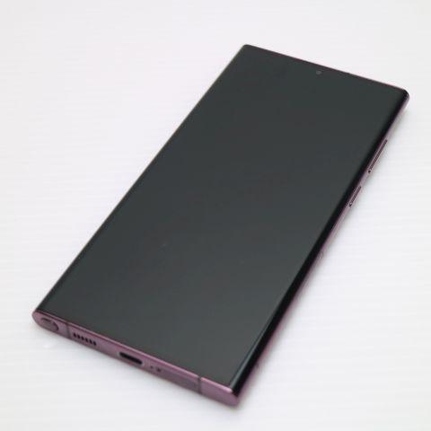 超美品 Galaxy S22 Ultra SC-52C バーガンディ スマホ 白ロム 土日祝