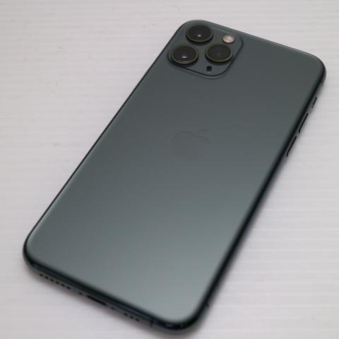 美品 SIMフリー iPhone 11 Pro 64GB ミッドナイトグリーン
