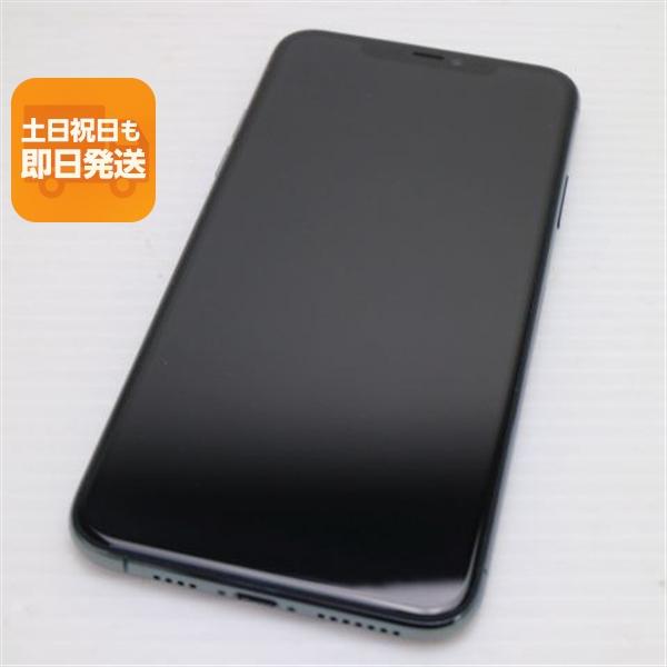超美品 SIMフリー iPhone 11 Pro Max 512GB ミッドナイトグリーン