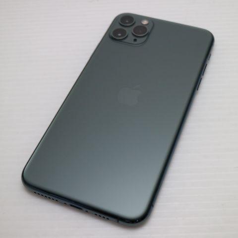 美品 SIMフリー iPhone 11 Pro Max 256GB ミッドナイトグリーン スマホ