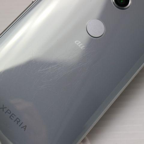 美品 SOV37 Xperia XZ2 シルバー スマホ 即日発送 白ロム 中古 au SONY