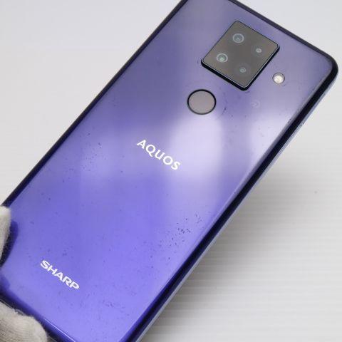 美品 SIMフリー AQUOS sense4 plus SH-M16 パープル 即日発送 スマホ 
