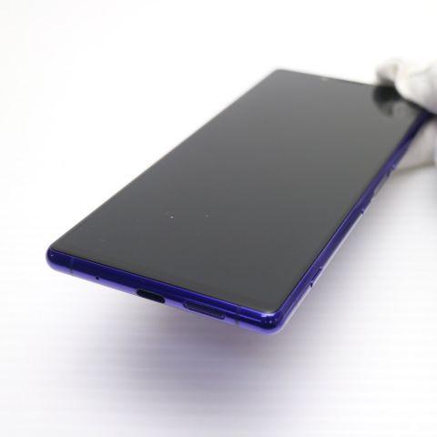 新品同様 SOV40 Xperia 1 パープル スマホ 本体 白ロム 中古 あすつく