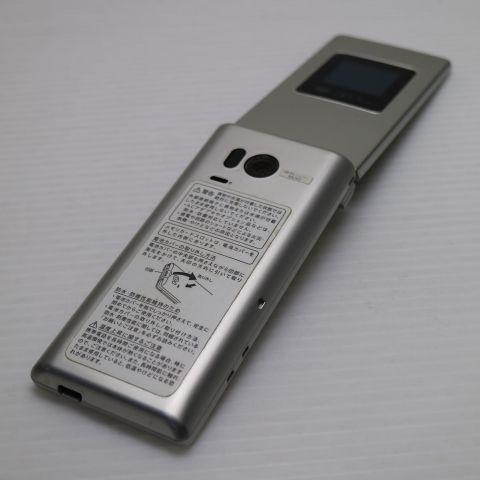 良品中古 505SH かんたん携帯9 シルバー 白ロム 中古 ガラケー