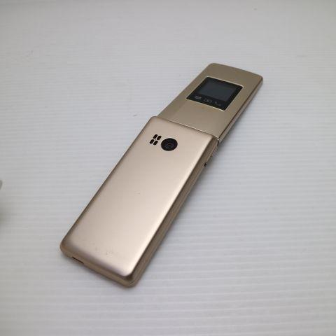 良品中古 A207SH かんたん携帯11 ゴールド SOFTBANK ガラケー SHARP