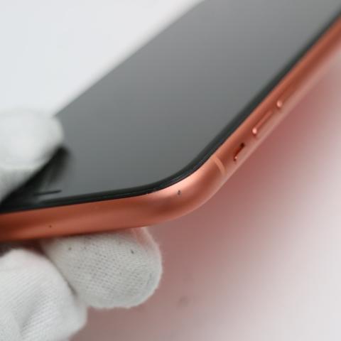 超美品 SIMフリー iPhoneXR 256GB コーラル ピンク スマホ 白 