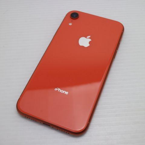 美品 SIMフリー iPhoneXR 128GB コーラル ピンク スマホ 白ロム 中古