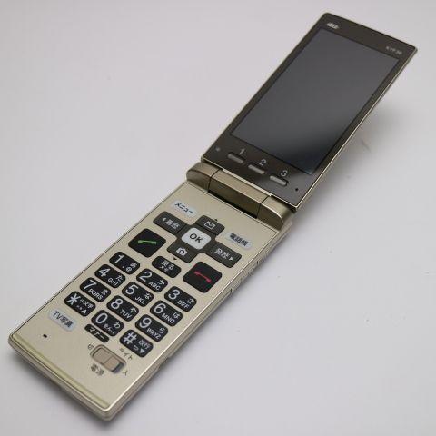 超美品 au KYF36 かんたんケータイ ゴールド 即日発送 ガラケー 