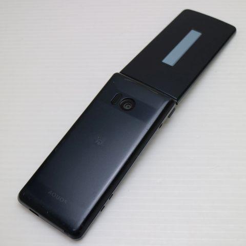 美品 SH-02L AQUOS ケータイ ブラック スマホ 本体 白ロム 中古 あす