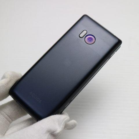 超美品 SH-02L AQUOS ケータイ ブラック スマホ 本体 白ロム 中古 あす