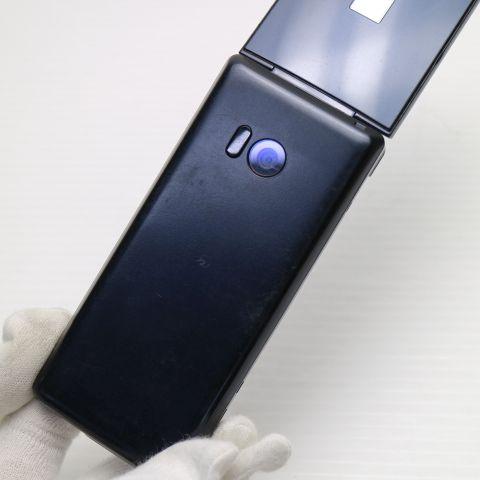 美品 SH-02L AQUOS ケータイ ブラック スマホ 本体 白ロム 中古 あす