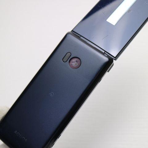 美品 SH-02L AQUOS ケータイ ブラック スマホ 本体 白ロム 中古 あす