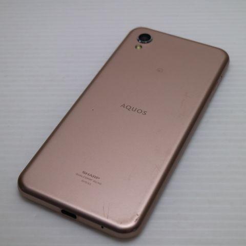 美品 SHV43 AQUOS sense2 ピンクゴールド スマホ 本体 白ロム 中古
